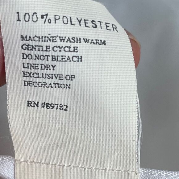 Josie By Natori Vintage White Embroidered Double Layer Cross Strap Chemi… - Picture 5 of 6